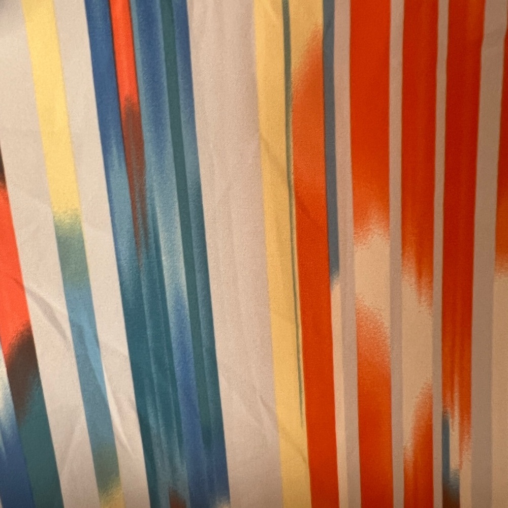 Colorful Striped Ruffle Sleeve Top - Picture 6 of 10